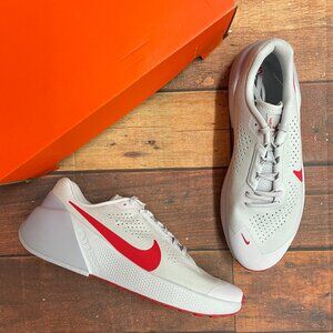 Nike Men's Air Zoom TR 1 Pure Platinum/Red Workout Shoes